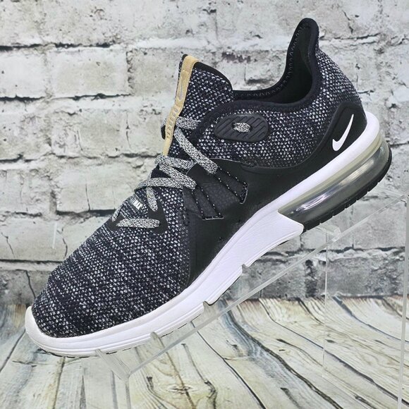 Nike Air Max Sequent 3 Women’s Size 9.5 Black White 908993-011 Running Sneakers - Picture 3 of 9